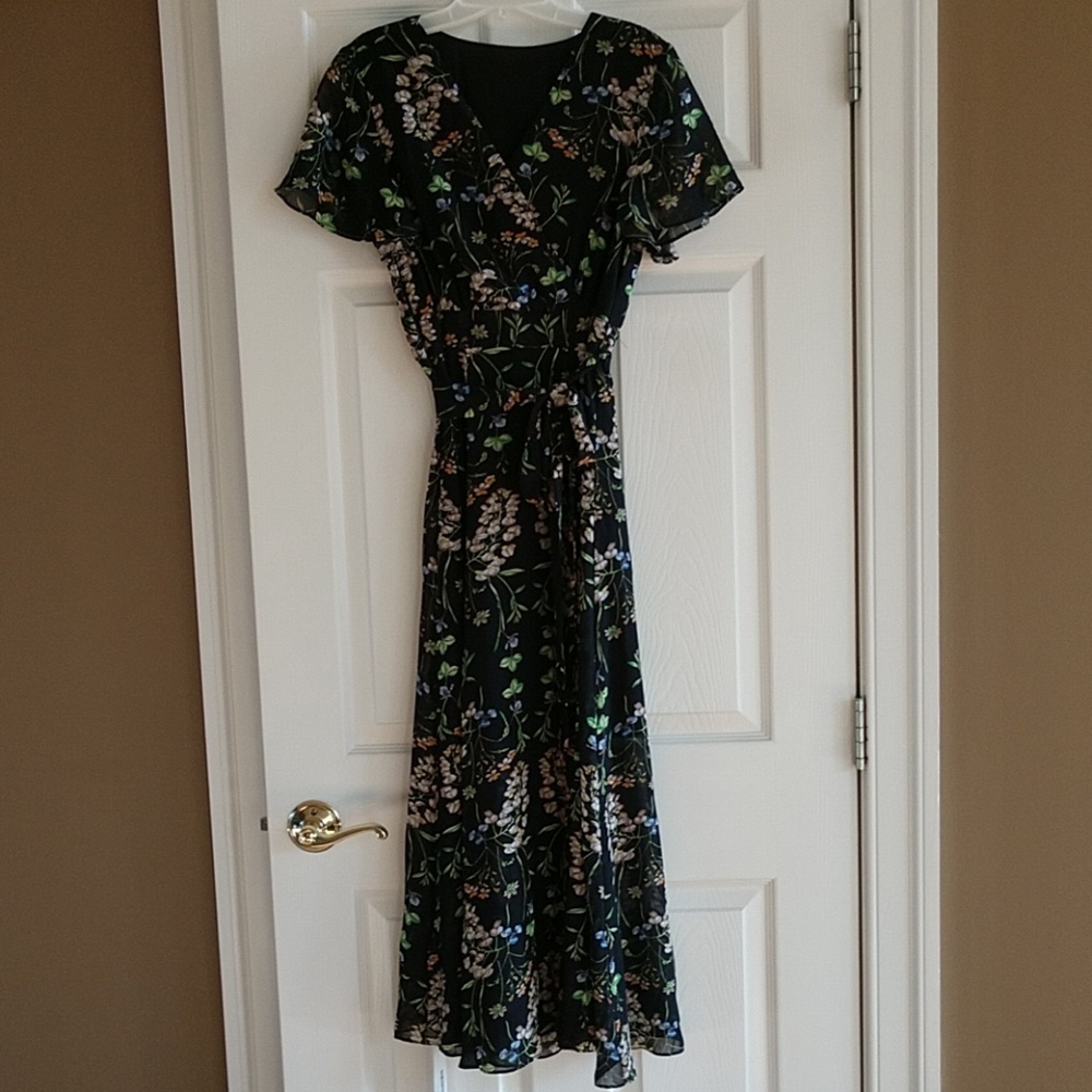 Floral/black Maxi Dress,